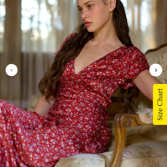 **Last One Left**Selkie The Flutter Slip Dress in Jam Cake - Picture 16 of 16